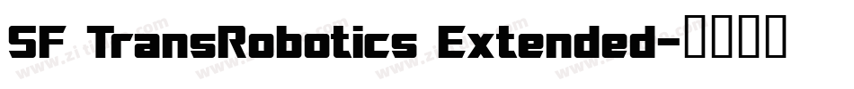 SF TransRobotics Extended字体转换